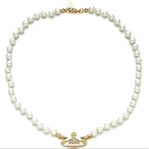 vivienne westwood pearl choker necklace